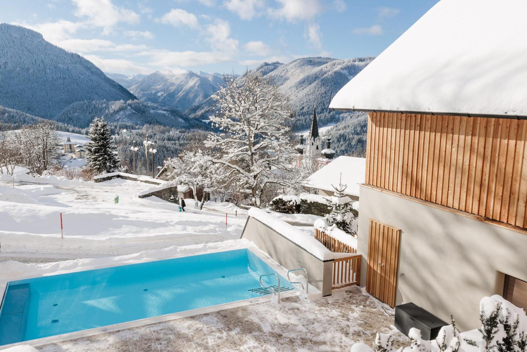 Hideaway Hotel Montestyria Chalets & Suiten ماريازيل المظهر الخارجي الصورة