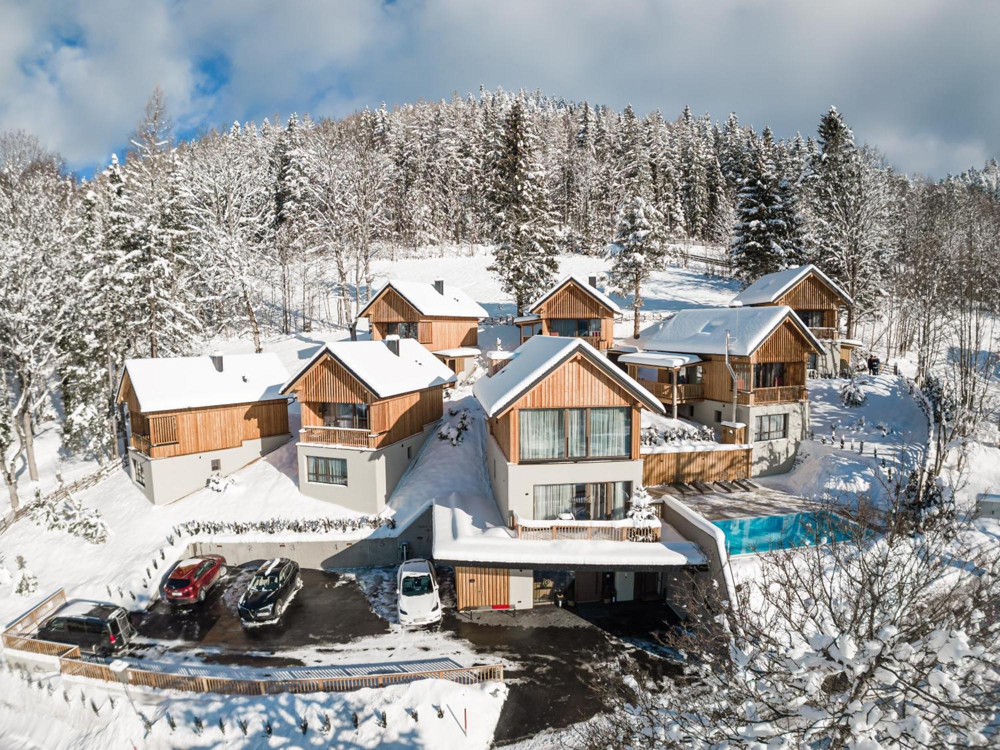 Hideaway Hotel Montestyria Chalets & Suiten ماريازيل المظهر الخارجي الصورة